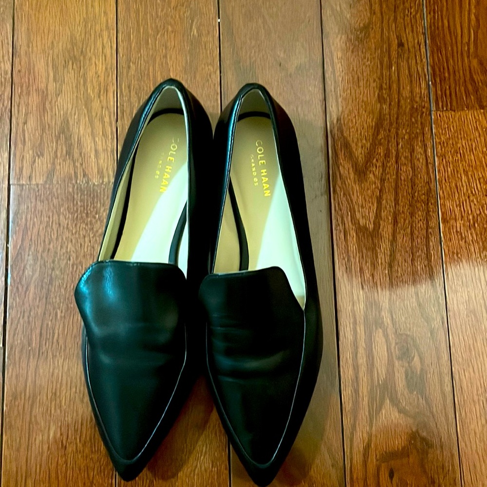 Gently Used Black Cole Haan Loafers Wmns 8